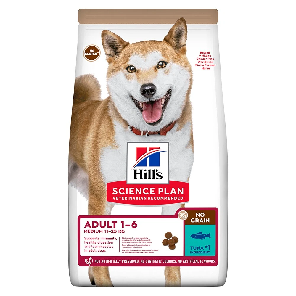 Hills Science Plan No Grain Medium Adult Dog Mit Thunfisch 3 Hills Science Plan No Grain Medium Adult Dog Mit Thunfisch