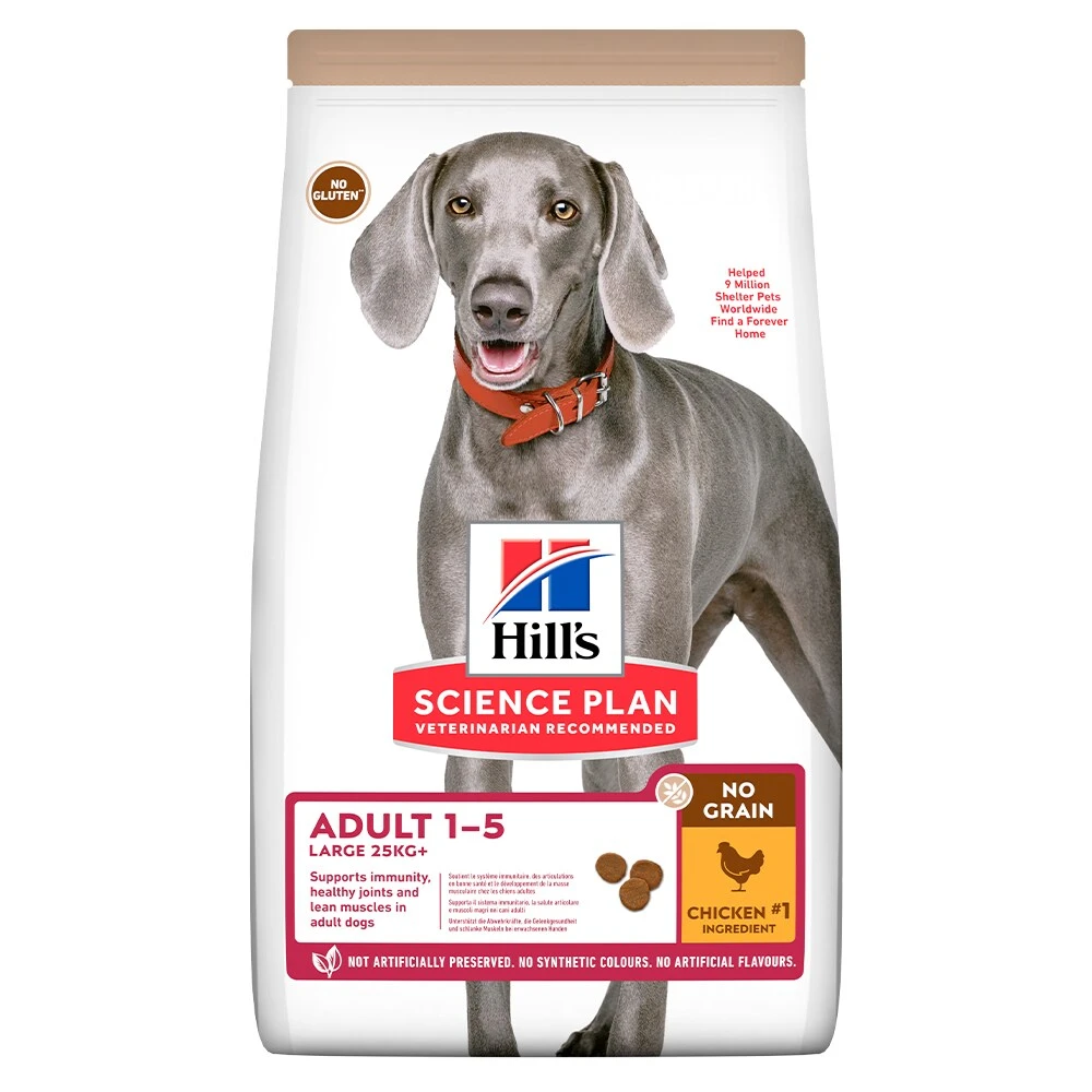 Hills Science Plan No Grain Large Breed Adult Dog Mit Huhn 3 Hills Science Plan No Grain Large Breed Adult Dog Mit Huhn