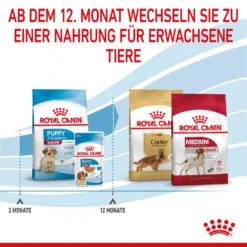 Royal Canin Medium Puppy Trockenfutter Für Welpen Mittelgroßer Hunderassen -Günstiges Wuff Pflege Geschäft 0053768 royal canin medium puppy trockenfutter fur welpen mittelgroser hunderassen