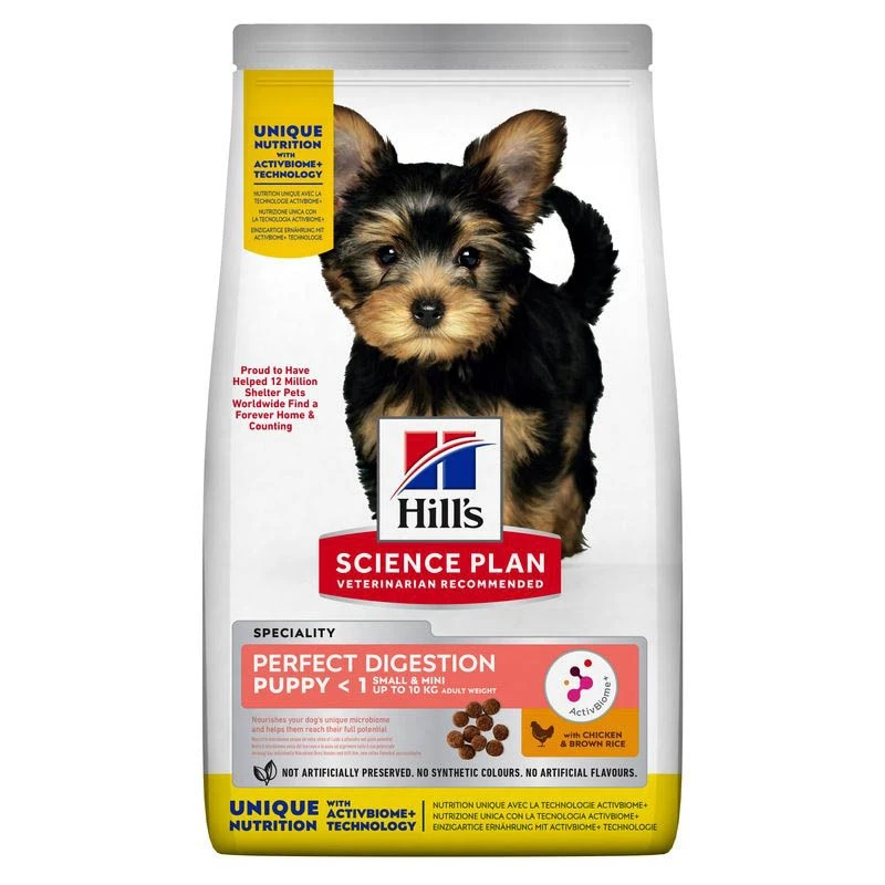 Hills Science Plan Perfect Digestion Small & Mini Welpenfutter Mit Huhn Und Braunem Reis 3 Hills Science Plan Perfect Digestion Small & Mini Welpenfutter Mit Huhn Und Braunem Reis