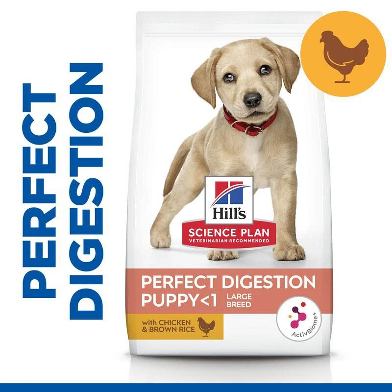 Hills Science Plan Perfect Digestion Large Breed Welpenfutter Mit Huhn Und Braunem Reis 3 Hills Science Plan Perfect Digestion Large Breed Welpenfutter Mit Huhn Und Braunem Reis
