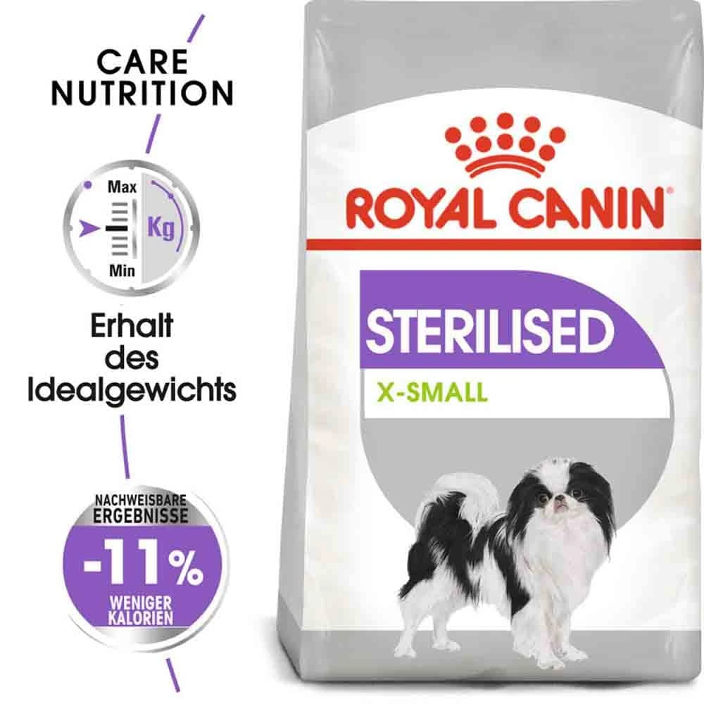 Royal Canin Sterilised X-SMALL Trockenfutter Für Kastrierte Sehr Kleine Hunde 3 Royal Canin Sterilised X-SMALL Trockenfutter Für Kastrierte Sehr Kleine Hunde