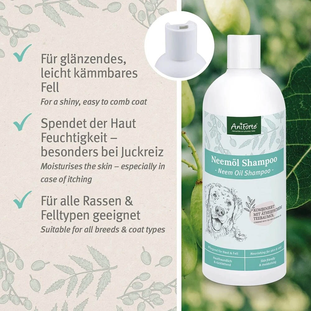 AniForte Neemöl Shampoo 5 AniForte Neemöl Shampoo – Bild 3