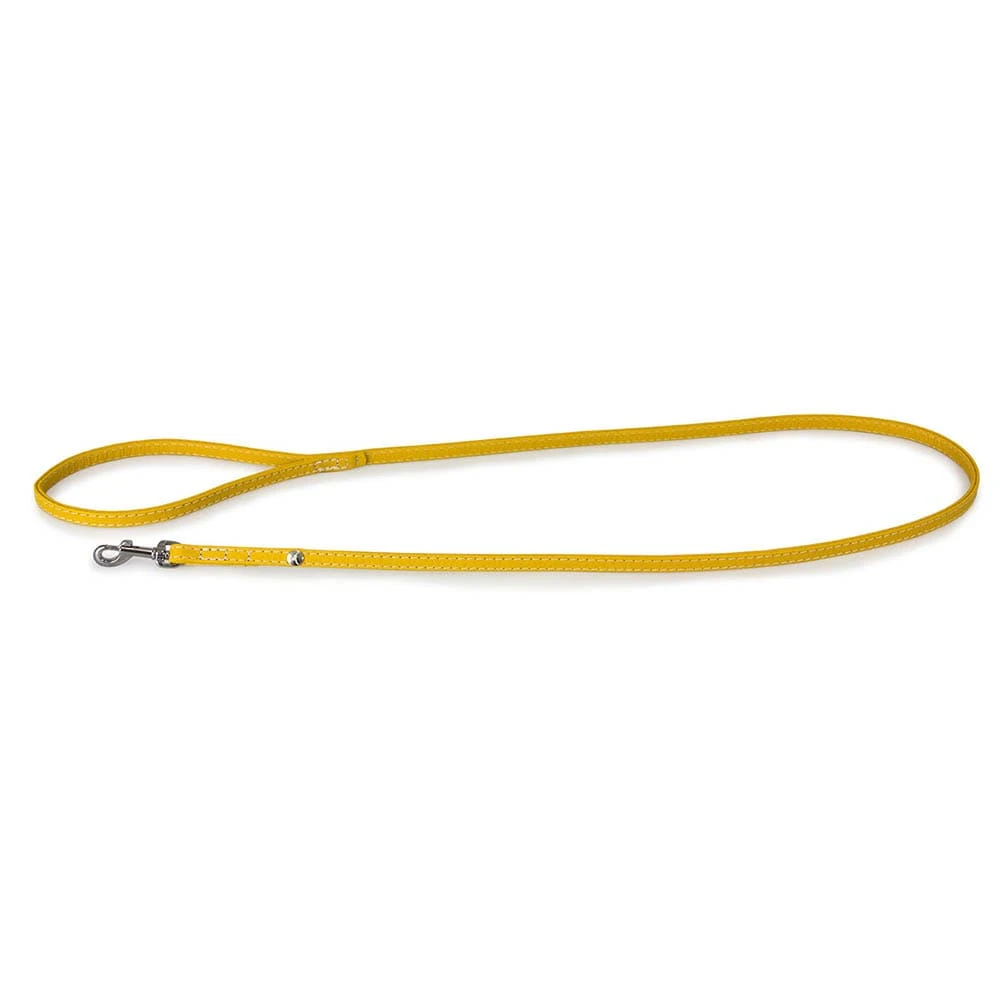 Das Lederband Barcelona Leine Vibrant-Yellow 2 Das Lederband Barcelona Leine Vibrant-Yellow