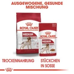 Royal Canin Medium Adult Trockenfutter Für Mittelgroße Hunde -Günstiges Wuff Pflege Geschäft 0058884 royal canin medium adult trockenfutter fur mittelgrose hunde