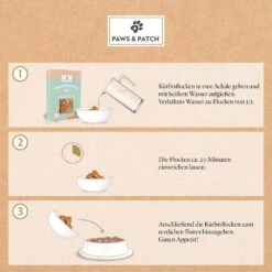 PAWS & PATCH Kürbisflocken Für Hunde -Günstiges Wuff Pflege Geschäft 0058895 paws patch kurbisflocken fur hunde