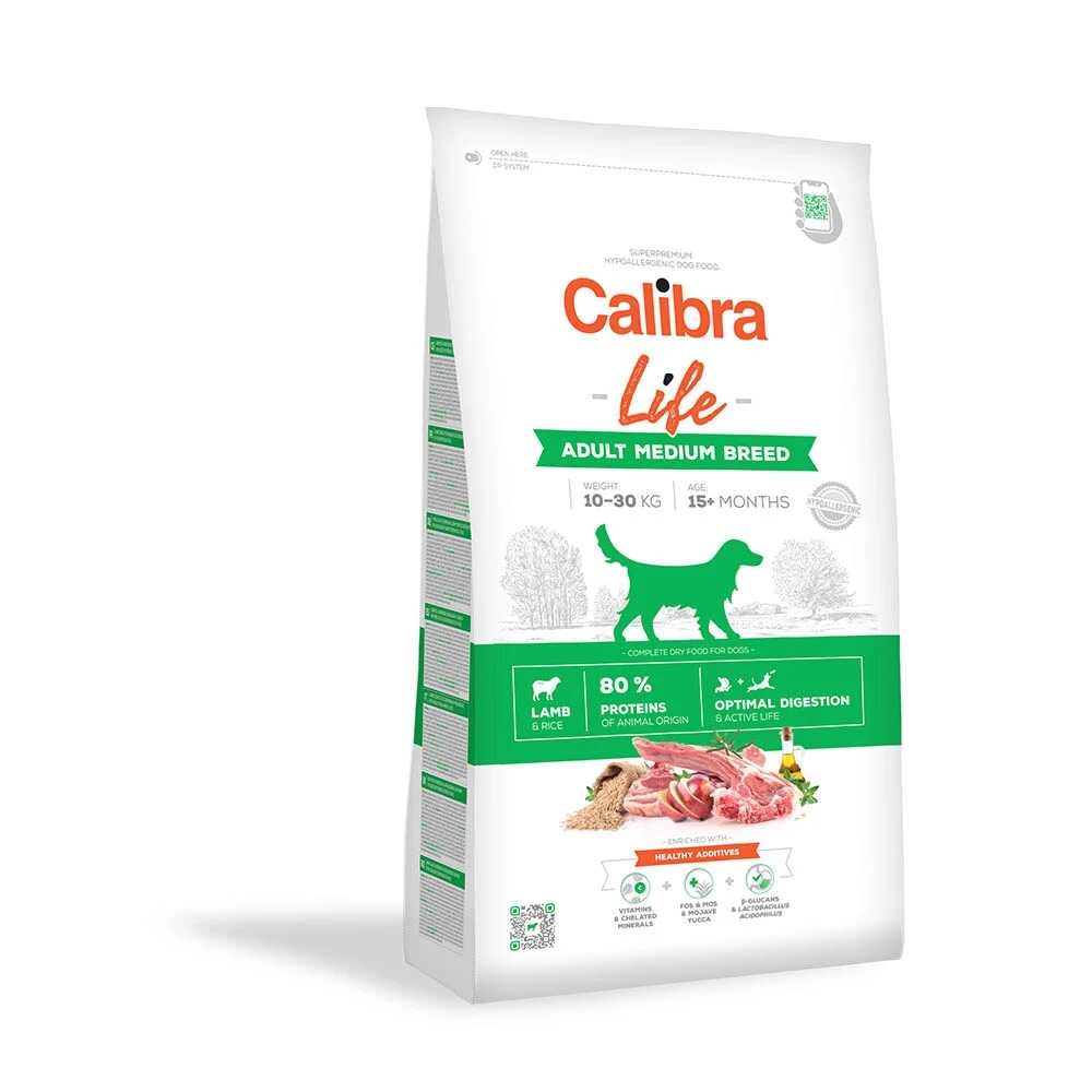 Calibra Dog Life Adult Medium Breed Lamb 3 Calibra Dog Life Adult Medium Breed Lamb