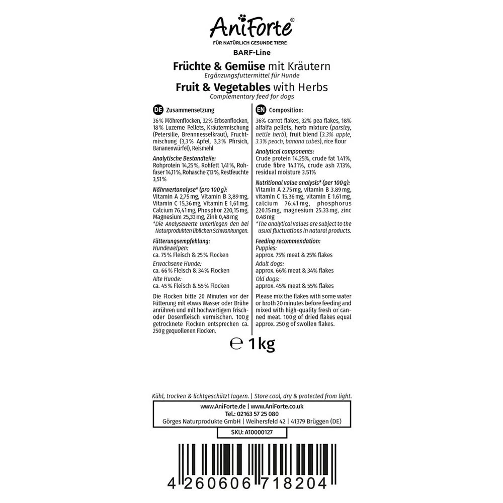 AniForte BARF-Line Früchte & Gemüse Mit Kräutern 7 AniForte BARF-Line Früchte & Gemüse Mit Kräutern – Bild 5