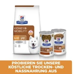 Hills Prescription Diet K/d Plus Mobility Hundefutter -Günstiges Wuff Pflege Geschäft 0062394 hills prescription diet kd plus mobility hundefutter